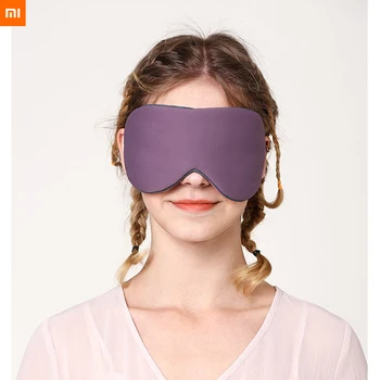 Xiaomi mijia Göz Maskesi Gölgeleme Uyku Rölyef Göz Yorgunluğu Çift taraflı Mevcut Nefes Buz İpek göz bandı taşınabilir unisex