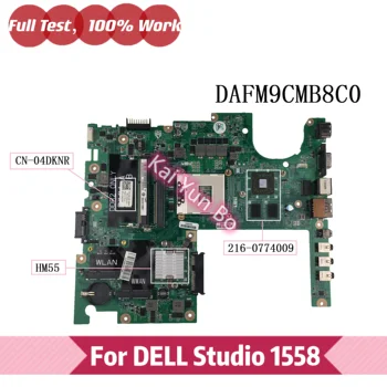 DAFM9CMB8C0 Anakart İçin DELL Studio 1558 Laptop Anakart CN-04DKNR 04DKNR 4DKNR HM55 216-0774009 GPU DDR3 Test 100 % Çalışma