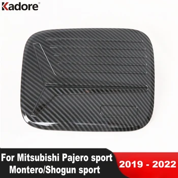 Mitsubishi Pajero / Montero / Shogun spor 2019 2020 2021 2022 Karbon Fiber Yakıt depo kapağı yağ doldurucu Kapağı Deposu Gaz Kapağı Trim