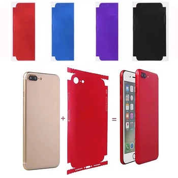 Ultra İnce Renkli Arka Film iPhone X 8 7 6 6s Artı Telefon Ambalaj Mat Anti Scratch Sticker Telefon Yedek Aksesuarlar