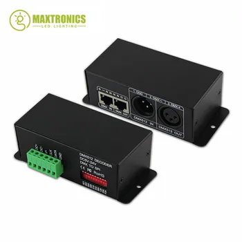 BC-802 DC5V-24V led DMX512 SPI (TTL) dönüştürücü dekoder Çıkış sinyali 6803/1809/8806/9813/3001/2801 DMX512 Veri LED Denetleyici
