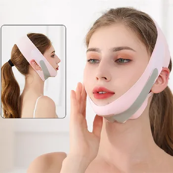 Yüz germe Bandaj Asılı Kulak Kaldırma Nefes Maskesi Taşınabilir Yüksek elastik V yüz Bandaj Kaldırmak soğuk lipoliz cihazı Güzellik Cilt Bakımı