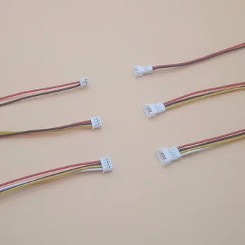 10 Çift 1.25 mm JST 1.25 2pin 3pin 4-Pin Erkek Bağlantı kablosu Dişi Fişli Teller Kablolar