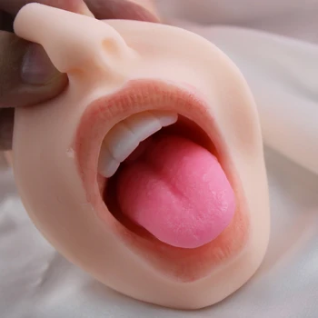 Oral Seks 3 İN 1 Boğaz mastürbasyon kupası Oral Seks Vajinal Anüs Gerçek Derin Cep Pussy Seks Oyuncakları Erkekler için 18 + sıcak Erkek Masturbator