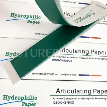 Diş Eklemli Kağıt Yeşil Oklüzal Kayıt Hidrofilik Çubuk 40m