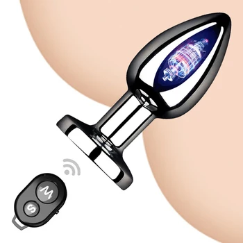 USB Şarj Anal Butt Plug Vibratörler Kadınlar için Remore Kontrol Kadın Masturbator Erkekler 18 + prostat masaj aleti Yetişkin Seks Oyuncakları Dükkanı