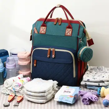 Bebek bezi çantası Nappy Sırt Çantası Mumya Çanta Analık Paketleri Çok fonksiyonlu Su Geçirmez Açık Seyahat bebek bezi çantaları Bebek Bakımı İçin