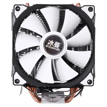 KARDAN ADAM M-T6 4PİN CPU soğutucu ana 6 ısı borusu çift fanlar 12 cm soğutma fanı LGA775 1151 115X1366 Destek Intel AMD