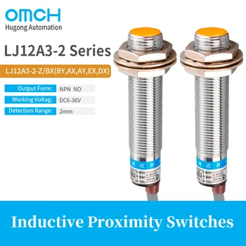 OMCH LJ12A3-4 Serisi Endüktif yakınlık sensörü Yaklaşım Anahtarı M12 Algılama Mesafesi 2mm Doğru Akım AC