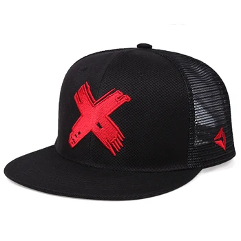 2022 Yeni erkek Şapka X Mektup Çift beyzbol şapkası Rapçi Düz Ağız Hip Hop Şapka Açık Nefes güneş şapkası Snapback Kap