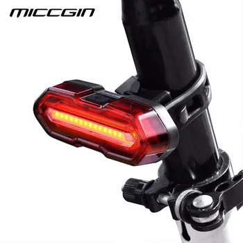 Bisiklet arka ıki renk değişken bisiklet ışığı el feneri USB şarj edilebilir COB LED arka lambası IPX4 su geçirmez bisiklet ışık MICCGIN