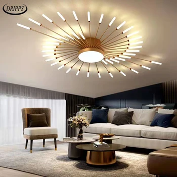 Modern LED oturma odası tavan lambası basit yatak odası avize çalışma tavan avize restoran tavan lambası villa aydınlatma