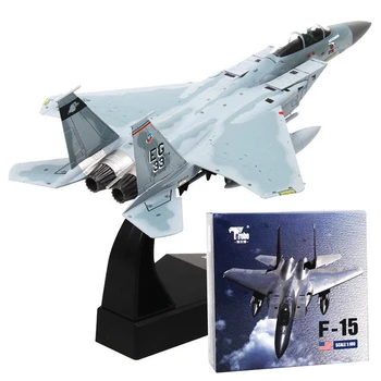 F-15 Kartal Uçak Alaşım Diecast ABD Hava Kuvvetleri Taktik Savaş Uçağı Uçak Stokta 1/100 Koleksiyon Model Oyuncak Hediyeler