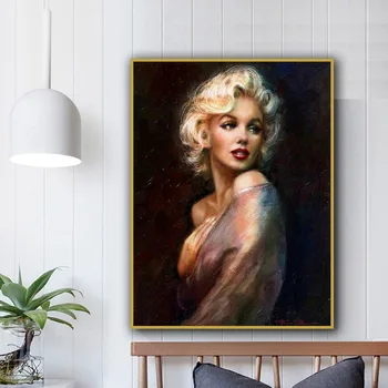 Marilyn Monroe Duvar Sanatı Resimleri Tuval Boyama Posteri ve Baskılar Boyama Duvar Figürü Resimleri Ev Oturma Odası Dekorasyon için