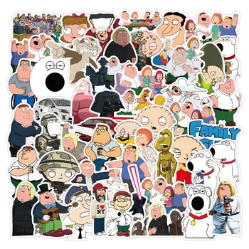 10/50/100 Adet Komik Aile TV Serisi Komedi Karikatür Peter Griffin Çıkartmalar Graffiti Çıkartmalar DIY Bagaj Dizüstü Kaykay