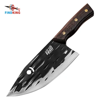 Ultra Keskin 3mm Bıçak Tam Tang Dövme Yüksek karbonlu Çelik Wenge Ahşap Saplı Mutfak Bıçakları Çin Şef Cleaver kasap bıçağı