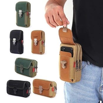 Çok fonksiyonlu Bel Çantası Erkekler Rahat Cep telefonu cüzdanı Cep Açık Spor Taktik Kılıfı Kemer Bel paket çantası Koşu Çantası