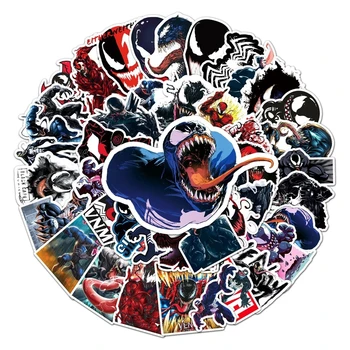 10/30/50 Adet Film Kötü Kahraman Venom Karikatür Graffiti Su geçirmez Etiket Dekoratif Kask Araba Motosiklet Fan Refah Etiket