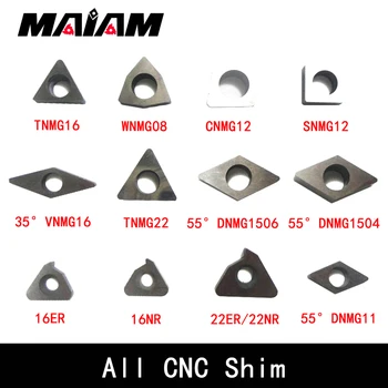 1 adet CNC şim aksesuarları TNMG16 WNMG08 CNMG12 SNMG12 VNMG16 TNMG22 DMG1506 DNMG1504 NMG11 CNMG16 16ER 16IR 22ER tüm tip şim