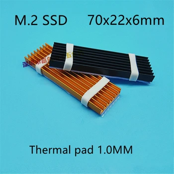 70x22x6MM M. 2 SSD Sabit disk Isı Termal pad ssd alüminyum fin nvme 512 ile Lavabo 