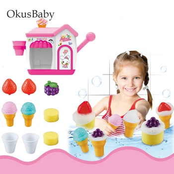 Bebek Dondurma Kabarcık Makinesi Makinesi Modeli Makinesi Oyun su oyuncakları Banyo Oyuncakları Çocuk oyuncak seti Oyna Pretend