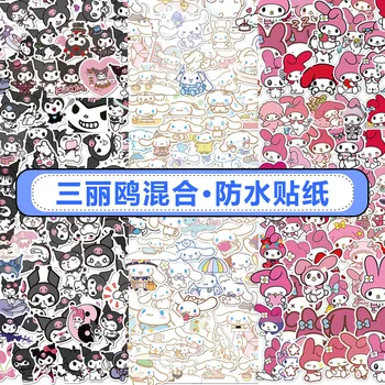 YENİ 50 To100pcs Değil Yinelenen Kawaii Kuromi Hello Kitty My Melody Cinnamoroll Sevimli Sanrio Serisi Anime Çıkartmalar Çocuk Oyuncakları