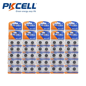 100 Adet PKCELL AG13 LR44 1.5 V Düğme Düğme Alkalin piller 357A A76 303 SR44SW SP76 L1154 RW82 RW42