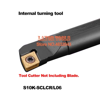 S10K-SCLCR06 Sıkıcı Bar, İç dönüm aracı, CNC torna takım tutucu, Torna kesme aleti, sıkıcı bar CCMT060202/04/08 Ekler
