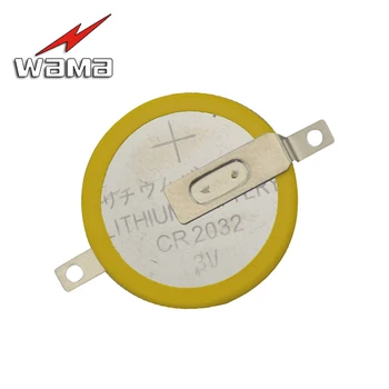 5x Wama CR2032 3V Sekmeler 2-Pin Lehim Ayak Lehimleme Kaynak Pil Para Piller 210mAh Düğme 2032 Pil