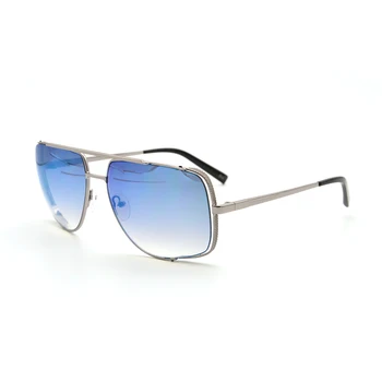 Sınırlı Sayıda Büyük Boy High-end Kaliteli Metal Güneş Gözlüğü Erkekler için Moda Ayna Kaplama UV400 Korumak Açık sürüş gözlükleri
