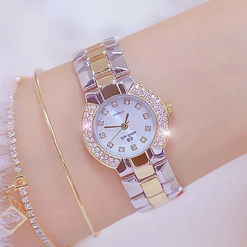 Kadınlar Lüks Marka İzle 2022 Elbise Gümüş Altın Kadın kol saati Kuvars Elmas Bayanlar Saatler Kadın Saat Bayan Kol Saati