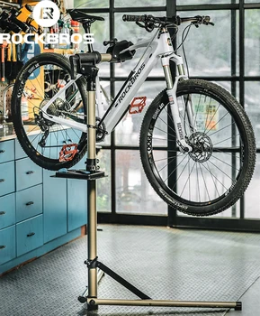ROCKBROS Bisiklet Tamir Standı Alüminyum Alaşım Bisiklet Çalışma Standı Bisiklet Raf Tutucu MTB Yol Bisiklet Bakım Onarım Araçları Raf