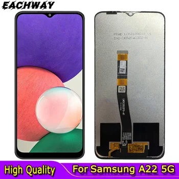 AMOLED Samsung Galaxy A22 5G LCD Dokunmatik Ekran Digitizer Meclisi İle Çerçeve Değiştirme İçin Uygun Samsung A22 5G A226 LCD