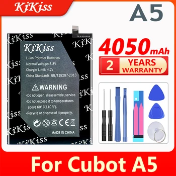 KiKiss Cubot A5 için 4050 mAh Yedek Pil Bir 5 Piller