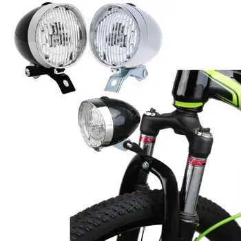 Bisiklet Kafa Lambası 3 LED 2 Modları Bisiklet Bisiklet Ön İşık Lambası Far Vintage El Feneri Far Bisiklet Kafa Lambası