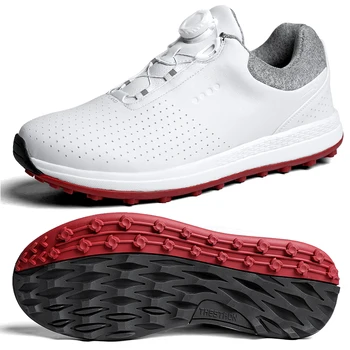 Profesyonel Erkek Golf Ayakkabıları Büyük Boy Rahat Golf Spor Eğitim Sneakers Siyah Beyaz Spor Eğitmenler Erkekler için