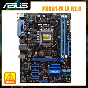 1155 Anakart ASUS P8H61-M LX R2. 0 Anakart 1155 DDR3 Intel H61 SATA2 USB2. 0 Desteği Xeon E3 1245 v2 Çekirdek ı7 2700K Cpu