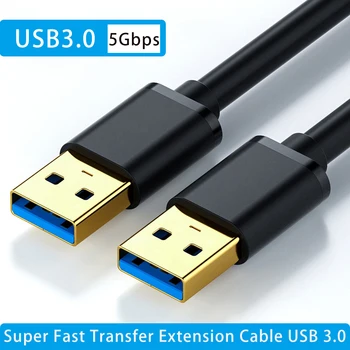 USB 3.0 5Gbps Hızlı Aktarım Uzatma Kablosu Erkek USB3. 0 2.0 Genişletici Radyatör için sabit disk Webcom Kamera USB Veri Kablosu
