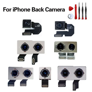 Orijinal Ana Arka Arka Kamera Flaş Modülü İle sensör esnek Kablo iPhone X XR 5S 5C SE 6 6S 7 8 Artı XS MAX 11 Sıkı Test