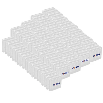 100 ADET PKCELL AAA / AA Pil kutu tutucu Kılıf Plastik Taşınabilir Kutu AA AAA Şarj Edilebilir / Birincil Pil