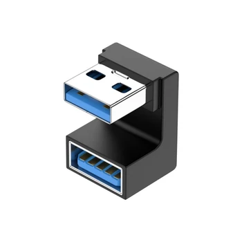 5Gbps Yukarı ve Aşağı 180 Derece Açılı USB 3.0 Adaptör A Erkek Dişi Uzatma Konektörü için Çalışmak LTE Adaptörü Powerbank