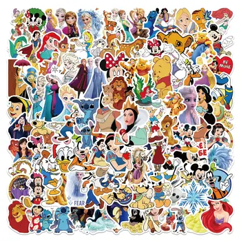 10/50/100 ADET Sevimli Karakter Mickey Mouse Aslan Kral Karikatür Çıkartmalar Estetik Dizüstü Araba Mix Anime Sticker Çocuk Oyuncak