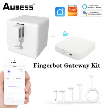 Aubess Bluetooth uyumlu Akıllı Fingerbot akıllı Anahtar Düğmesi İtici Tuya Adaprox APP Uzaktan Kumanda Alexa Google Ev İle