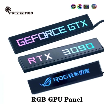 FREEZEMOD DIY RGB GPU yan aydınlatma paneli, grafik kartı arka plaka, VGA inanç ışık kurulu, özelleştirilebilir PC dekorasyon 5V 3Pın AURA