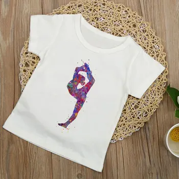 2020 Kız Elbise Jimnastik Boyalı Yenilik Tüy Aşk Desen Baskılı T Shirt Kız Harajuku Çocuk Tshirt Erkek Tişörtleri