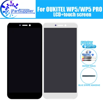 5.5 inç OUKITEL WP5 LCD ekran + Dokunmatik Ekran 100 % Orijinal Test LCD Sayısallaştırıcı Cam Panel Değiştirme OUKITEL WP5 PRO