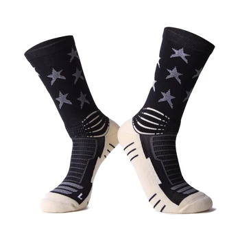 Brothock Yıldız Elite kalın Pentagram basketbol çorapları havlu alt yaz koşu çorap erkekler profesyonel spor çorapları toptan