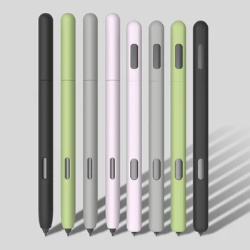Basit iş kalem samsung kılıfı Galaxy Tab S6 S7 S Kalem Kapağı Sevimli Karikatür Tablet Silikon kalem kutusu