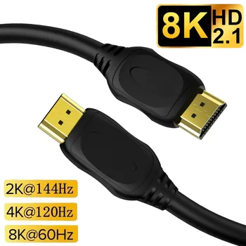8K HDMI2. 1 uyumlu Kablo HDMI uyumlu Splitter Uzatma Kablosu HDR PS4 Tv Kutusu Ses Video HDMI Uyumlu Anahtarı Kablosu