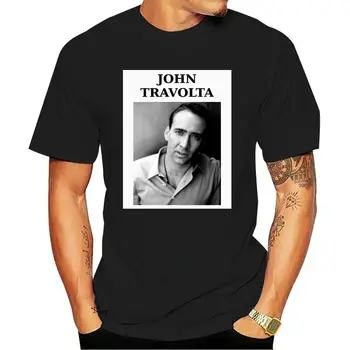Büyük boy T-shirt Erkek giysileri %100 % Pamuk Yüksek Kaliteli Klasik En Tees Moda Giyim Travolta John Baskı Bayanlar Tee Üst